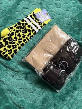 Sock Bundle – Knee High Leopard Socks + 2 Compression Socks